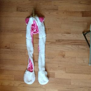 Unicorn Hat with Mittens